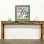 Modern Organic Reclaimed Teak Console Table