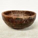 Old Hand Hewn Rustic Teak Bowl