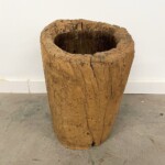 Old Solid Teak Granary Mortar from Java