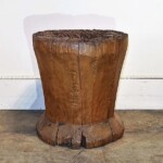 Old Solid Teak Mortar from Java