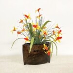 Old Teak Bell Organic Pot 2 from Gado Gado