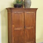 Vintage Teak Cabinet from Java with Spiral Posts