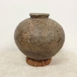 Old Timor Clay Pot with Motifs at Gado Gado