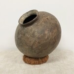 Old Timor Clay Pot with Motifs at Gado Gado