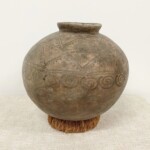 Old Timor Clay Pot with Motifs at Gado Gado