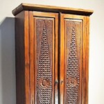 Reclaimed Teak Carved Indonesian Cabinet