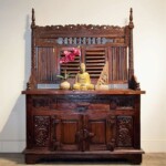 Reclaimed Teak Indonesian Console Cabinet with Shutter Screen