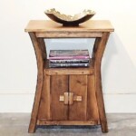 Reclaimed Teak Old Plow Side Table