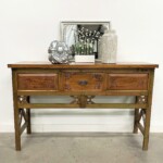 Reclaimed Wood Bali Console Table with Drawer