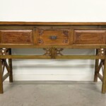 Reclaimed Wood Bali Console Table with Drawer at Gado Gado