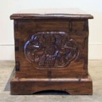 Rustic Carved Chest Reclaimed Teak
