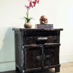 Rustic Reclaimed Wood Java Side Table at Gado Gado