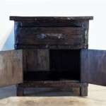 Rustic Reclaimed Wood Java Side Table