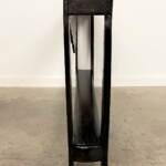 Slim Reclaimed Wood Carved Console Table