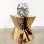 Spalted Tamarind Wood Organic Accent Table