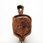 Vintage Teak Grinder on Stand