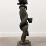 Vintage Tribal Statue Man with Snake