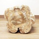 Whitewashed Teak Mortar Side Table