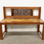 Handcrafted Artisan Entryway Bench Reclaimed Wood from Gado gado