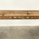 Long Narrow Carved Console Altar Table from Gado Gado