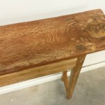 Slim Rustic Wood Console Table