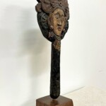 Vintage Dewi Sri Rice Sheaf Paddle from Bali