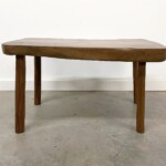 Primitive Repurposed Table from Antique Grinder from Gado Gado