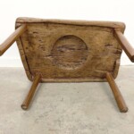 Primitive Repurposed Table from Antique Grinder