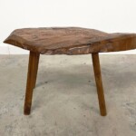 Organic Artisan Teak Stool from Gado Gado