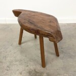 Organic Artisan Teak Stool from Gado Gado