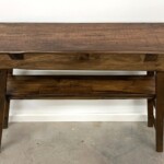 Tall Rustic Wood Console Table