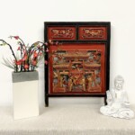 Vintage Hand Carved Chinese Wood Panel at Gado Gado Furniture