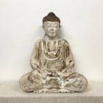 Hand Carved Meditating Buddha Balinese Statue