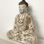 Hand Carved Meditating Buddha Balinese Statue