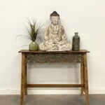 Hand Carved Meditating Buddha Balinese Statue