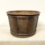 Old Hand Woven Rattan Basket from Madura