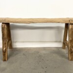 Rustic Old Wood Teak Bench 2