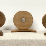 Vintage Teak Wheels Organic Art