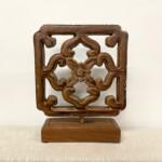 Old Ceramic Ventilation Tile Decorative Art