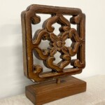 Old Ceramic Ventilation Tile Decorative Art