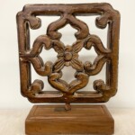 Old Ceramic Ventilation Tile Decorative Art