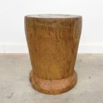 Old Teak Mortar Accent Table