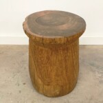 Old Teak Mortar Accent Table