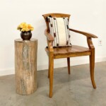 Organic Modern Teak Wood Accent Table