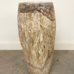 Rustic Organic Modern Teak Accent Table