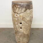 Rustic Organic Modern Teak Accent Table