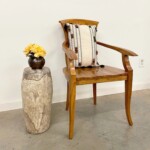 Rustic Organic Modern Teak Accent Table