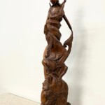 Vintage Balinese Goddess Dewi Ratih Wood Carving