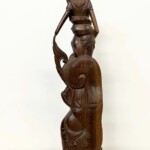 Vintage Balinese Goddess Dewi Ratih Wood Carving