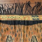 Vintage Handwoven Sumba Ikat Hinggi Textile back upper band